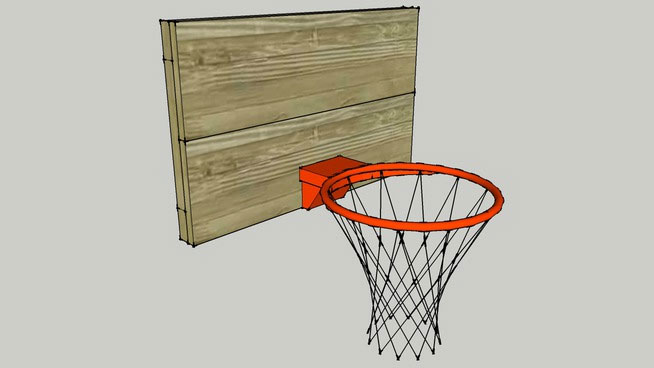 Sketchup model - Basketball Backboard