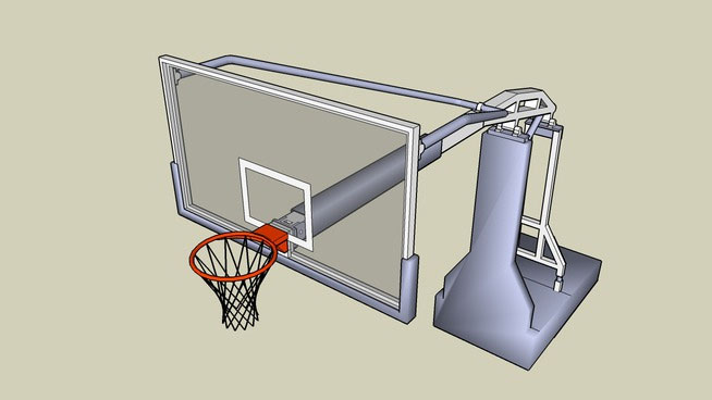 Sketchup model - Basketball Hoop