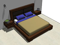 Luxury Bed with Headboard