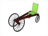 Billy Cart Bicycle in Sketchup
