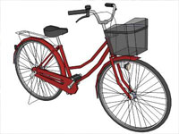 Simple Bicycle in Sketchup