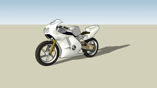 Sketchup model - Honda bike