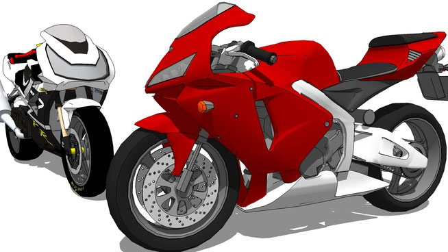 Sketchup model - Honda CBR600RR Bike