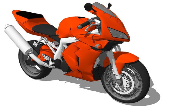 Sketchup model - Street motorcycles