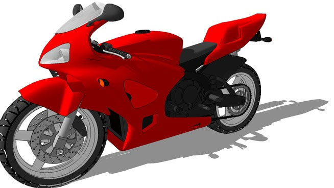 Sketchup model - Bikes Honda