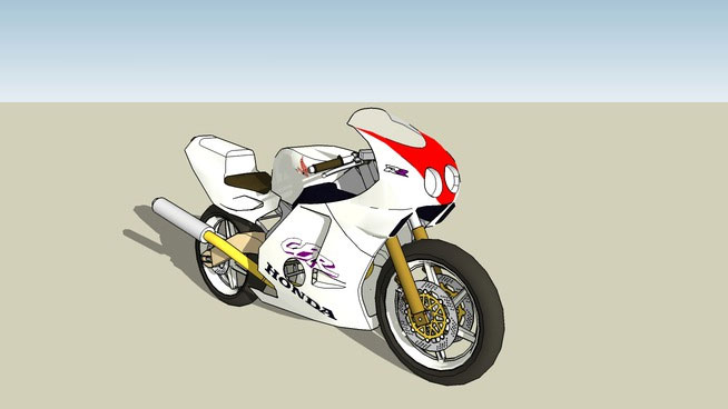 Sketchup model - Honda Bikes