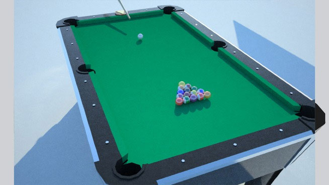 Sketchup model - Billiards for SketchyPhysic