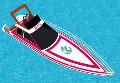 Beaching Boat in SketchUp