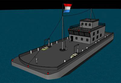 Multi Purpose Boat in SketchUp