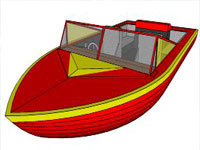 Speed Boat in SketchUp
