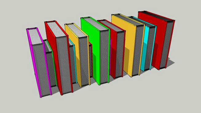 Sketchup model - Books