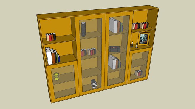 Sketchup model - Massive bookshelf