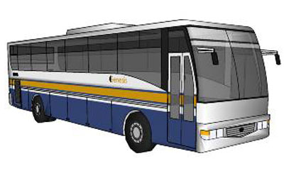 Provincial Bus in SketchUp