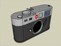 Digital M8 SLR Camera in Sketchup