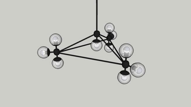 modern chandelier sketchup