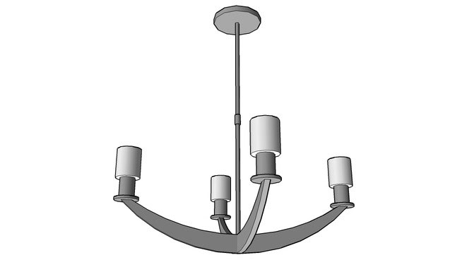 Sketchup model - Chandelier with cylinders