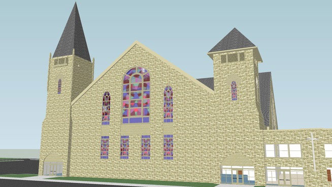 Sketchup model - Holy Temple Church
