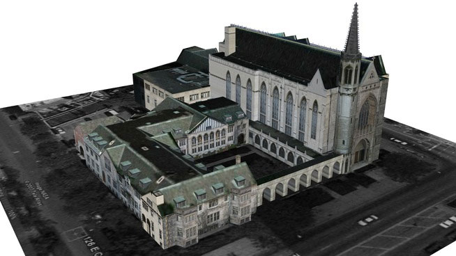 Sketchup model - Fourth Presbyterian Church
