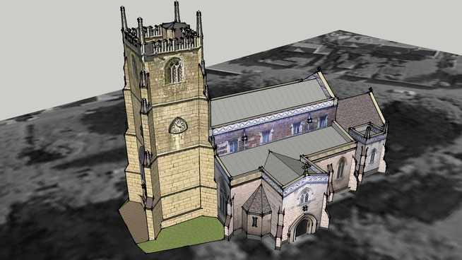 Sketchup model - St Georges Church