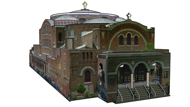 Sketchup model - Saint Anselms Church