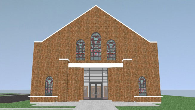 Sketchup model - Baptist Church