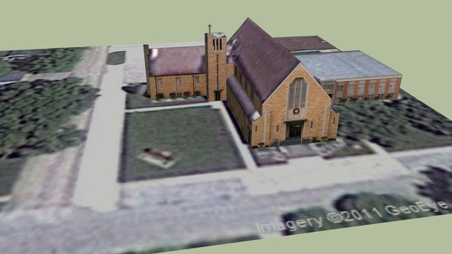 Sketchup model - Methodist Church