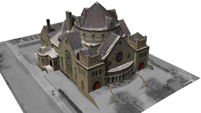 Sketchup model - Presbyterian Church