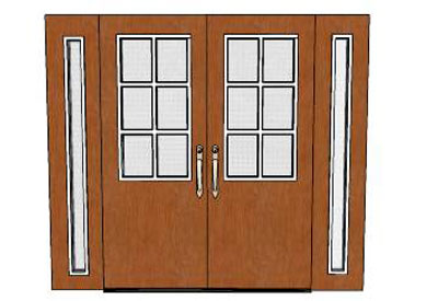 Architectural Double Entry Doors