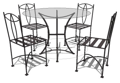 Iron table set