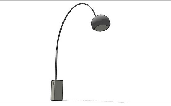 Sketchup model - Arco floor lamp