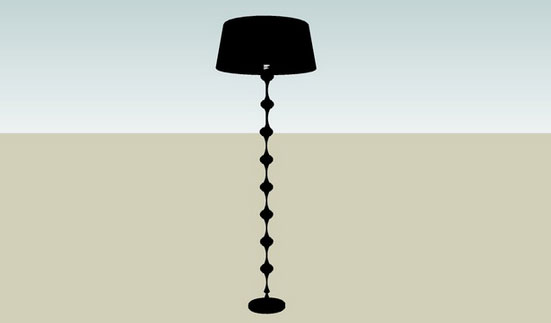 Sketchup model - Floor Lamp
