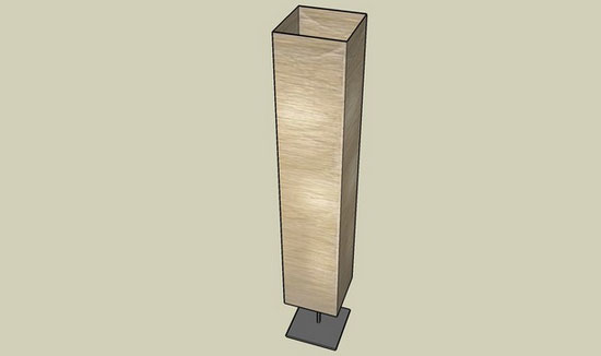 Sketchup model - Ikea Orgel Vreten Floor Lamp