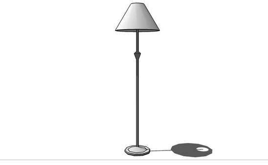 Simple floor lamp