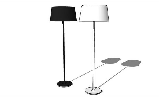 Sketchup model - Ikea Kulla Floor lamp