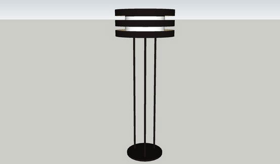 Sketchup model - Giorgetti Planet Floor Lamp