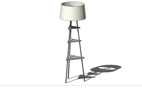 Sketchup model - Tripod floor lamp