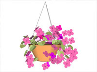 Hanging Basket Flower in SketchUp