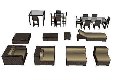 Furniture Warehouse on Sketchup Components 3d Warehouse Furniture  Dedon Outdoor Furniture
