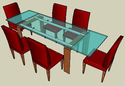 sketchup components 3d warehouse Furniture: Dining Table ...