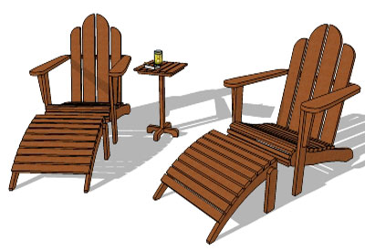 Outdoor Furniture in SketchUp