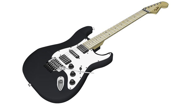 Sketchup model - Iron Maiden guitar