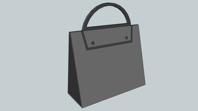 Sketchup model - Hand Bag