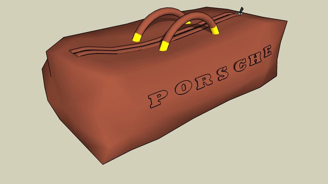 Sketchup model - Porsche Carrera GT Duffle Bag