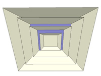 3D Square diffuser in sketchup