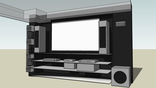 Sketchup model - Home Theater