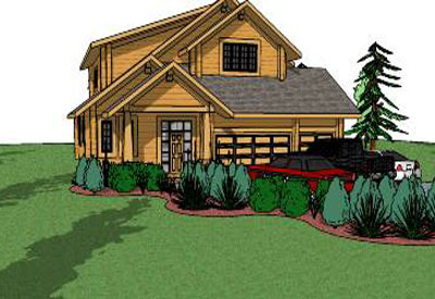 sketchup components 3d warehouse Home: Log Home 3