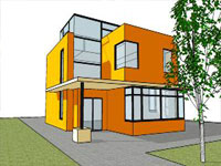 Modern Home in Sketchup