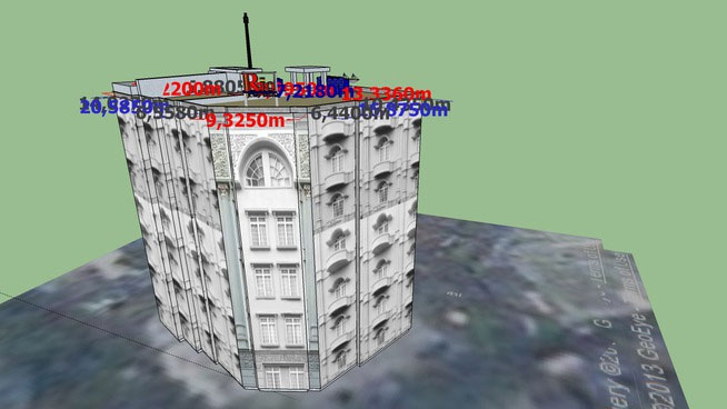 Sketchup model - Rio City Hotel