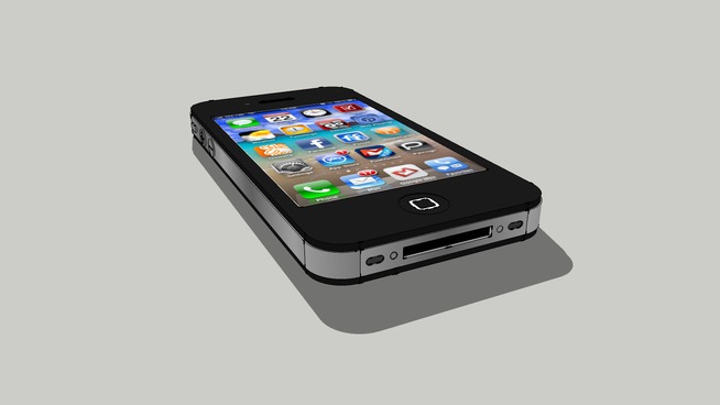 Sketchup model : iPhone 4 model