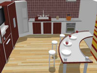 Kitchen Interiod Model in SketchUp